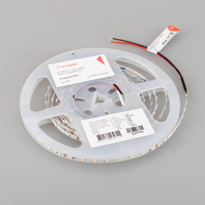 Лента RT-A80-5mm 24V Day5000 (5 W/m, IP20, 2835, 5m) 037796, Светодиодная узкая лента RT-A80, открытая IP20. Светодиоды 2835, 80 шт/м (400 шт на 5 м), белая плата 5 мм, скотч 3M. Цвет ДНЕВНОЙ 5000 K , цветопередача CRI>90 , угол 120°. Питание 24 В, мощность 5 Вт/м (25 Вт на 5 м). Размеры 5000x5x1.5 мм. Мин.отрезок