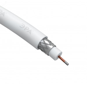 Кабель коаксиальный RG-6U CCS/оплетка Al 48проц. PVC Simple 75Ом бел. (м) Б0044596