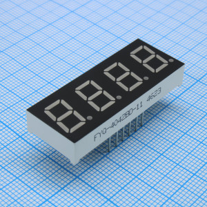 FYQ-4042BD-11, 4-х разрядный индикатор 10,16мм/красный/660нм/20-30мкд/ОА