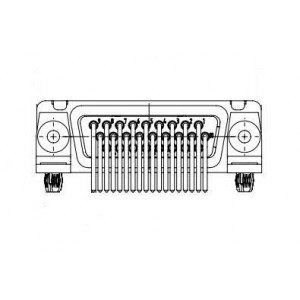 173113-0154, Соединители с высокой плотностью контактов D-Sub FCT HD MACHCONT PLG RA W/MBKT 26P .8umAu