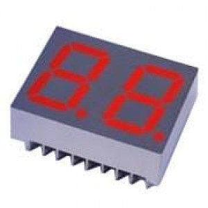 LDD-HTC514RI, Светодиодные дисплеи и аксессуары .56" 7-seg,c/a H-Tmp 635nm Red Gry/Wh