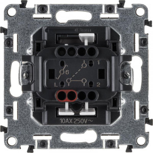 Переключатель 1-кл. СП Valena Allure 10А IP20 250В 10 752906