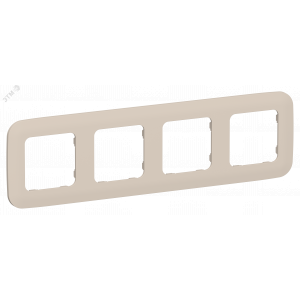 FLITE ARTISTIC Рамка 4-местная РУ-4-А-ФлЛ льняной IEK FI-M42-31-20-K88