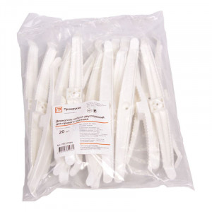 Держатель кабеля двусторонний для прямого монтажа бел. (уп.20шт) Промрукав PR13.0384