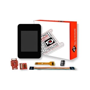SK-pixxiLCD-20P2-CTP-CLB, Средства разработки визуального вывода Starter Kit for pixxiLCD-20P2-CTP-CLB - 2.0" PIXXI-28 INTELLIGENT LCD WITH CAPACITIVE TOUCH AND COVER LENS BEZEL