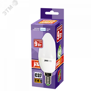 Лампа светодиодная LED 9w E14 4000K свеча 5019034