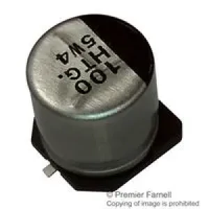 EEETG1H470P, Конденсатор алюминиевый электролитический 47мкФ 50В ±20% (10 X 10.2мм) для поверхностного монтажа 0.5 Ом 221мА 2000час 125°С автомобильного применения лента на катушке