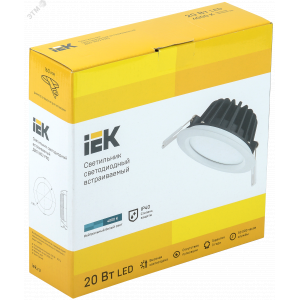 Светильник LED ДВО 1802 PRO белый круг 20Вт 4000K IP40 LDVO0-1802-20-4000-K01