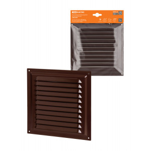 Решетка металл. 200х200, коричневая, с покрытием полимерной эмалью, SQ1807-0708