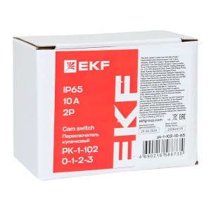 Переключатель кулачковый ПК-1-102 10А 2P -0-1-2-3- IP65 EKF