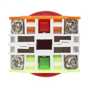 A22-A Emergency, Выключатель-кнопка 380V 10А ON-ON d22 с фиксацией, красная (Y090-11ZS)