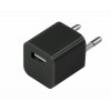 Сетевое зарядное устройство «Квадрат» USB (СЗУ) (1000 mA) черное 18-1910