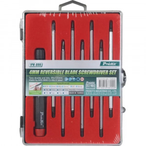 1PK-806, Отвертка со сменными битами, 7 двусторонних бит, магнитная