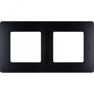 Рамка 2-м Etika антрацит Leg 672582