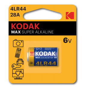 Батарейки Kodak 28A-1BL MAX SUPER Alkaline [K28A-1/4LR44] (12/72/29520) (кр. 1шт) [Б0052731]