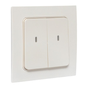 Умный беспроводной выключатель Стокгольм 2-кл. белый Zigbee EKF Сonnect RCV-ST2-WS-ZB