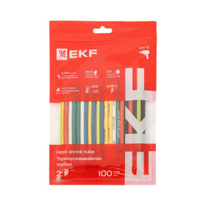 Набор трубок термоусадочных ТУТ нг тонкостен. 4/2 (7 цветов по 3шт 100мм) tut-n-4