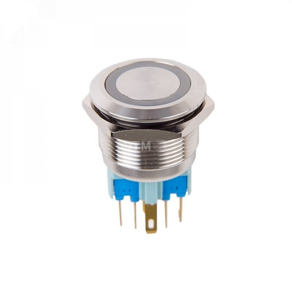 Изображение товара Антивандальная кнопка с зеленой подсветкой Rexant A22-A1-250V