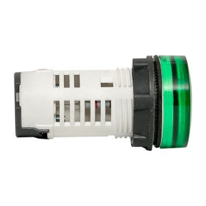 Матрица светодиодная AD16-22HS зеленая 24В AC/DC IP65 PROxima ledm-ad16-g-24-65, Лампа индикаторная светодиодная