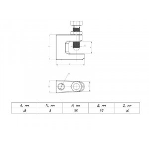Струбцина монтажная М8 SM8