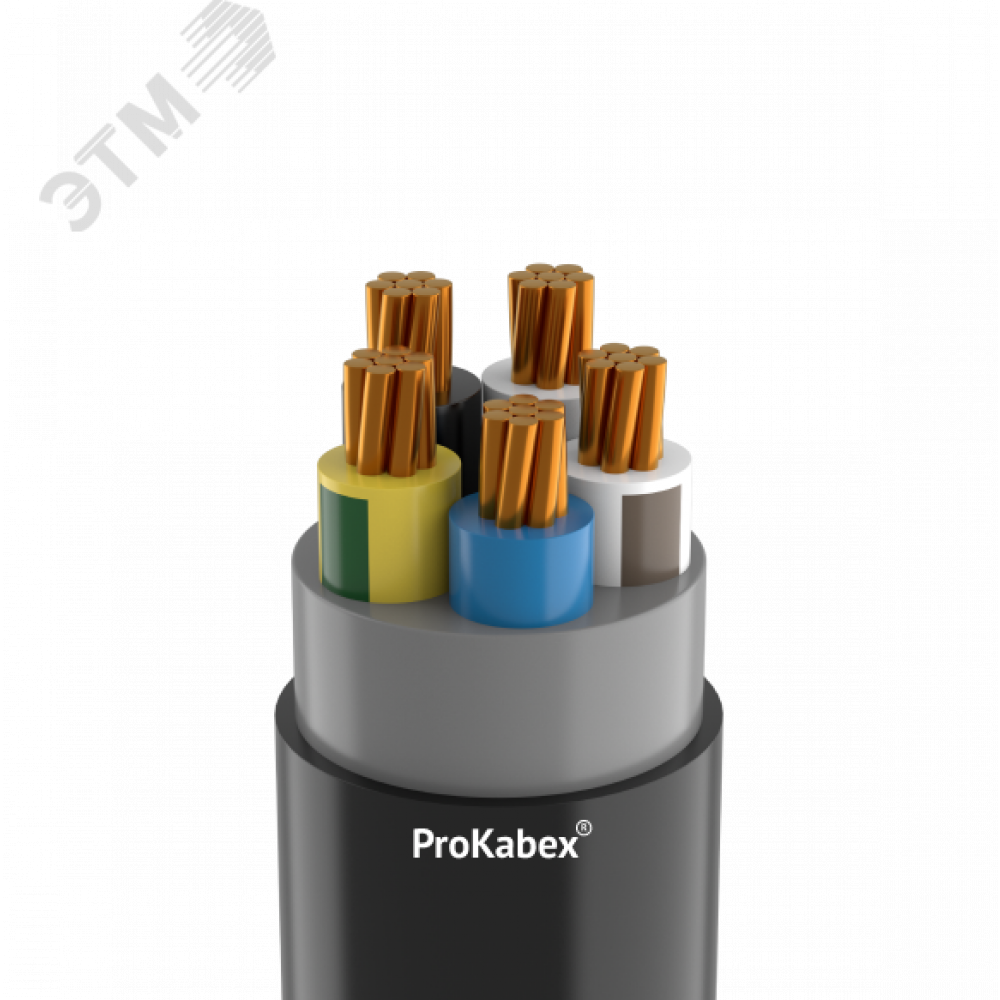 Изображение товара Кабель ВВГнг(А)-LS 5x50 МК 0.66кВ медный с PVC оболочкой