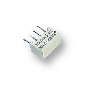 HLMP-2400, Светодиодный модуль 1хLEDх8,89х3,81мм/желтый/585нм/6-20мкд/белый матовый