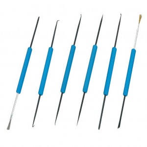 Набор инструментов для пайки ZD-151, Металлическая кисть,скребок,нож,крючок,вилка