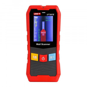UT387E, Детектор стен, проводки, черные металлы 100мм, цветные металлы 80мм, дерево 38мм, электрический провод переменного тока 40мм