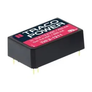 THI 2422, Преобразователь DC/DC на печатную плату вход 24В двуполярный выход ±15В 0.065A/-0.065A 2Вт 8-Pin DIP модульный