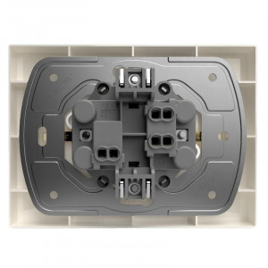 Розетка 2-м СП Pixel 16А IP20 с заземл. защ. шторки в сборе беж. TKE-PX-R2FZSF-C02