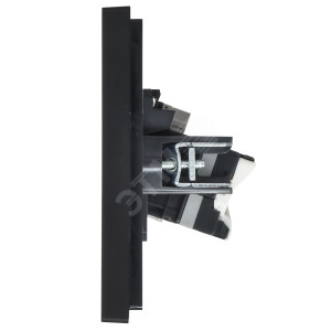 FORTE&PIANO Розетка двойная RJ11+RJ45 кат.5E FP135 черный IEK FP-KT20-O-1-K02