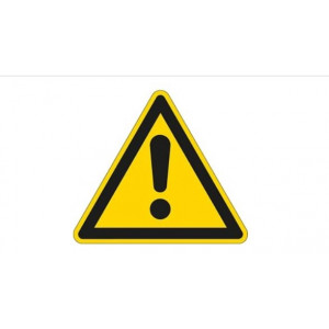 gws223306, PIC-308 Предупреждающий знак безопасности "Опасность", 100 мм, 250 шт/рул, B-7541(ламинированный полиэстер)