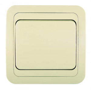 Переключатель проходной 1-кл. СП Mimoza 10А IP20 крем./крем. 25005