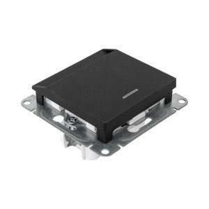 Механизм выключателя, карточный, с подсветкой, ч-рный Эпика EKF UP1-SWB-card