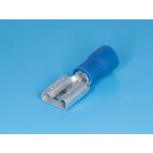 TAI-2F, Клемма ножевая 6,3мм, гнездо на провод 1,5-2,5мм, изолированная, кратно 100шт.