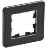 BRITE Рамка 1-мест. РУ-1-1-Бр металл черн. RE BR-M12-M-01-K02