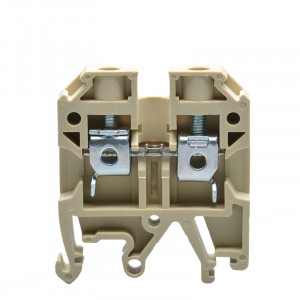 Проходная клемма JUT2-6-GY, Проходная клемма, тип фиксации провода: винтовой, номинальное сечение: 6 мм кв., 32A, 800V, ширина: 8,2 мм, цвет: серый, тип монтажа: DIN35