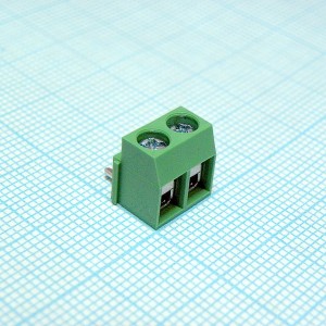 DG126R-5.0-02P-14-00A(H), Винтовой клеммный блок с защитой провода, 2 контакта. Серия DG126R-5.0