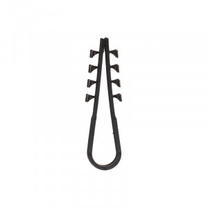 Дюбель-хомут 5-10 для круглого кабеля черн. (уп.100шт) 07-4521