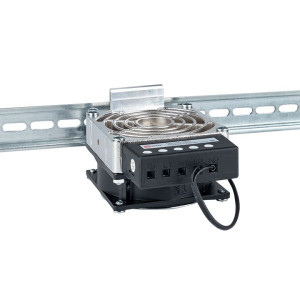 Обогреватель на DIN-рейку с вентилятором 400Вт 230В IP20 Quadro PROxima heater-vent-q-400-20