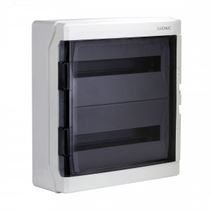 Щиток настенный с дверцей 36 мод.,IP65, серый, с клеммным блоком 63А RB36W6TGD