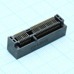 1759503-1, Разъем PCI Express Card Edge SKT 52 контакта 0.8мм угловой для поверхностного монтажа лента на катушке