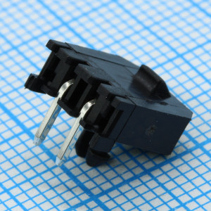 L-KLS1-XM1-3.00-1X02-R, Разъем штыревой 1х2 контакта шаг 3мм угловой на плату
