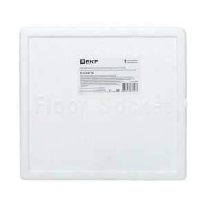 Лючок напольный с изменяемой глубиной C-Line 12 (с вертикально расположенной приборной рамкой) EKF cl-ln-k-12-1