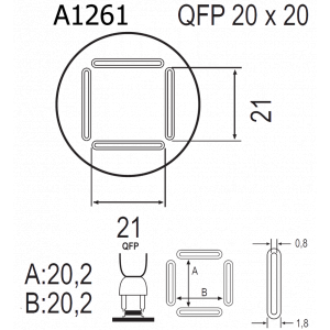 QUICK A1261, Насадка для термофена в паяльных станциях серий Quick 850, Quick 855, Quick 857, Quick 861, Quick 990