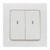 Умный беспроводной выключатель Стокгольм 2-кл. белый Zigbee EKF Сonnect RCV-ST2-WS-ZB