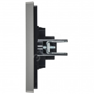 FORTE&PIANO Розетка HDMI FP540 сталь IEK FP-H10-K46