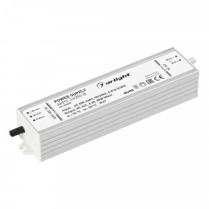 Блок питания ARPV-24080-B (24V, 3.3A, 80W) 020007, Источник напряжения с гальванической развязкой для светодиодных изделий. Входное напряжение 200-240 VAC. Выходные параметры: 24 В, 3,3 А, 80 Вт. Встроенный PFC >0,5. Герметичный алюминиевый корпус IP 67. Рабочая температура -25…+50C?. Габаритные размеры д