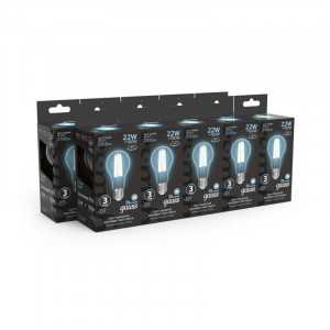 Лампа светодиодная филаментная Black Filament 22Вт A70 грушевидная 4100К нейтр. бел. E27 2100лм 102902222