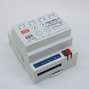 KAA-4R4V-10S, Универсальный актуатор KNX с функцией защиты данных, 4 канала, вх. напр. 21…31В, ток 10А на канал, димминг 0-10 В, -30…+45°C, в корпусе 72?90?57мм на ДИН рейку